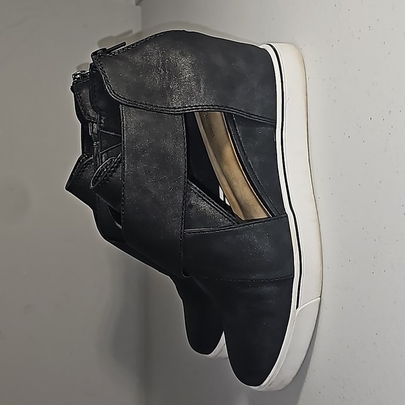 Maurice’s Gloria Open sided bootie/X-strap, back zip Sandal/Wedges Size 10 VGUC - Picture 6 of 16